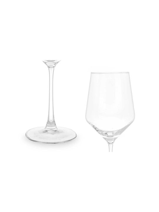 Vivalto Set of Glasses for White Wine made of Glass Stemmed 450ml 24pcs