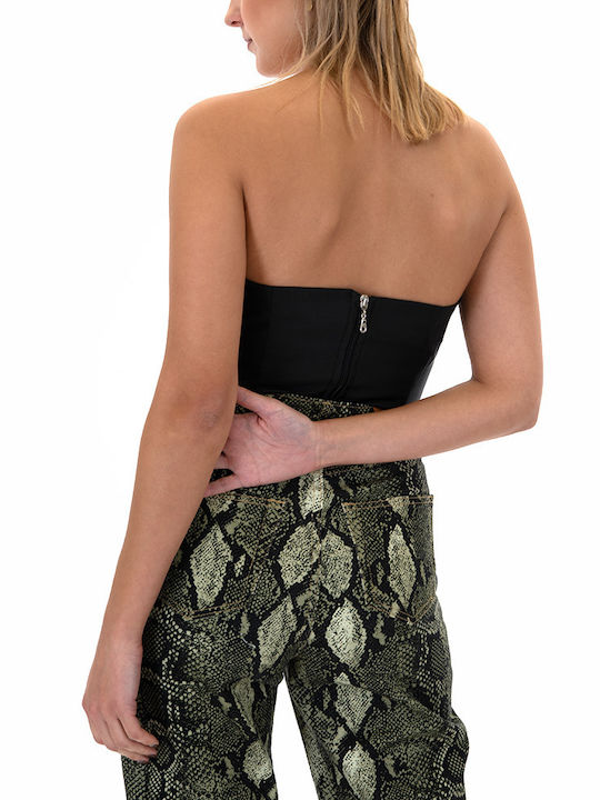 Γυναικεία Μπλούζα Κορσές Strapless Μαύρο