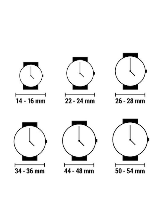 Unisex Watch Battery with Rubber Strap