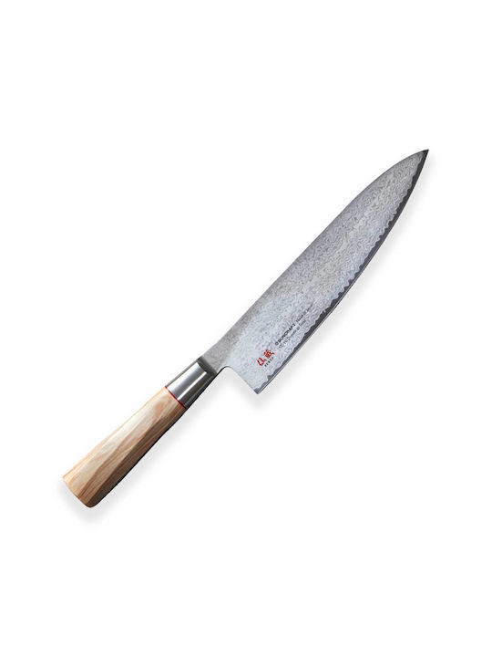 Senzo Suncraft Twisted Chef Knife of Damascus Steel 20cm TO-05