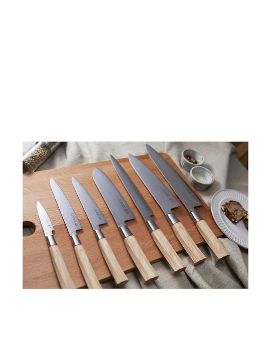 Senzo Suncraft Twisted Octagon Messer Santoku aus Damaststahl 16.7cm