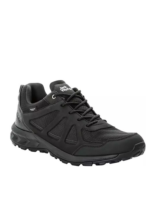 Jack Wolfskin Woodland 2 Мъжки Планински Обувки Водоустойчиви Черни