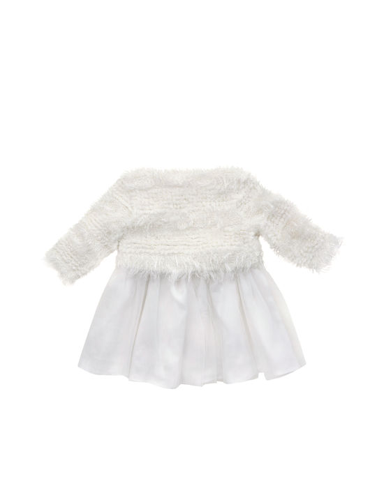 Babylon Kids Dress Long Sleeve White.