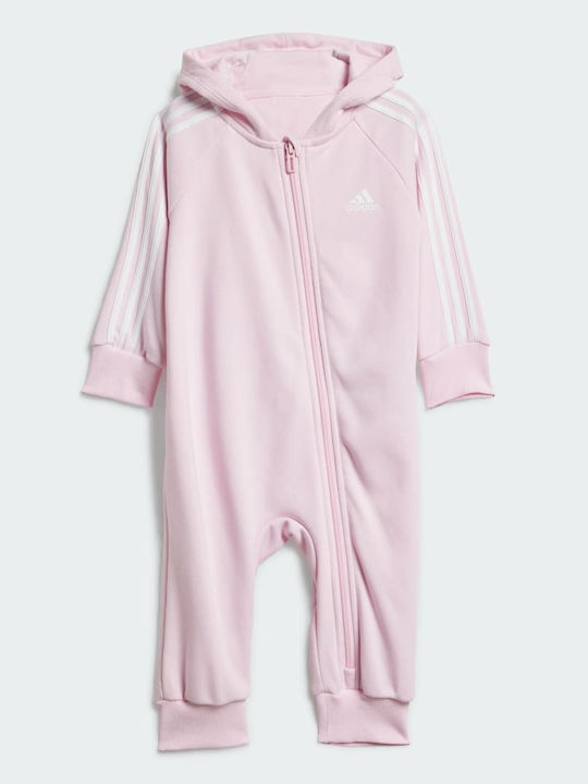 adidas ONESIE Set Babystrampler Langärmliges Rosa 3Stück