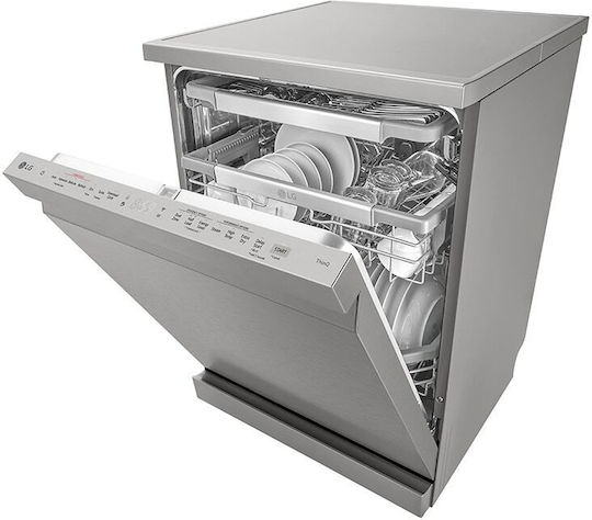 LG Freistehender Geschirrspüler mit Wi-Fi für 14 Gedecke B60xH85cm Inox