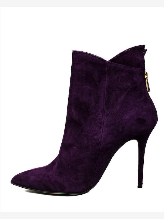 Mourtzi Suede Women's Ankle Boots Purple