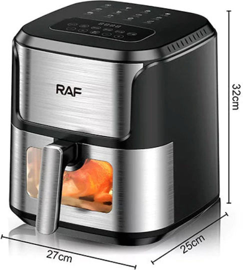 Raf R5328 Air Fryer 6.8lt Ασημί