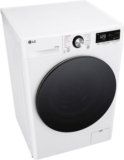 LG Πλυντήριο-Στεγνωτήριο Ρούχων 10kg/6kg Ατμού 1400 Στροφές με Wi-Fi