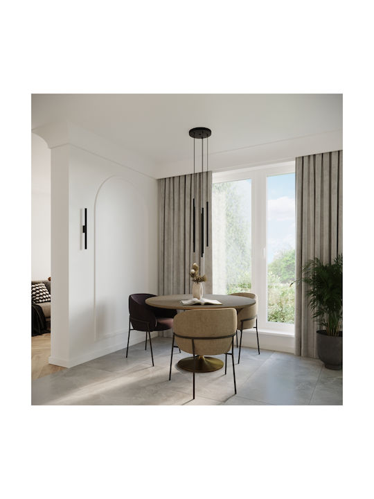 Sollux Classic Lamp Wall with Socket G9 Black 51.5x9.5x7.5cm