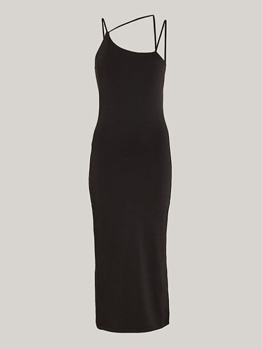 Summer Midi Evening Dress Black