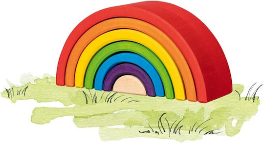Goki Stapelspielzeug Regenbogen aus Holz