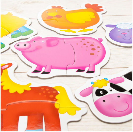 Puzzle Pentru Copii Baby Farm 2 Piese Galt Toys