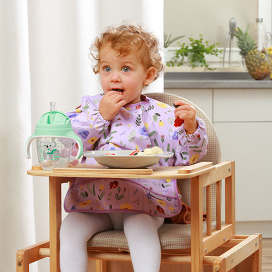Babyono Baby Cup with Handles and Straw made of Silicone Green 240ml
