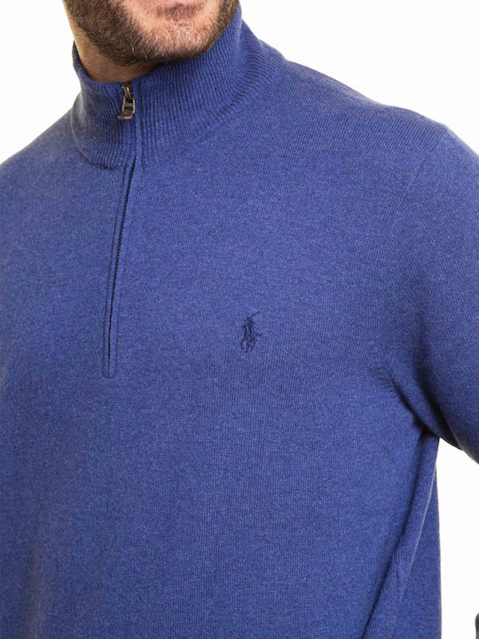 Ralph Lauren Ausschnitt mit Reißverschluss Blau