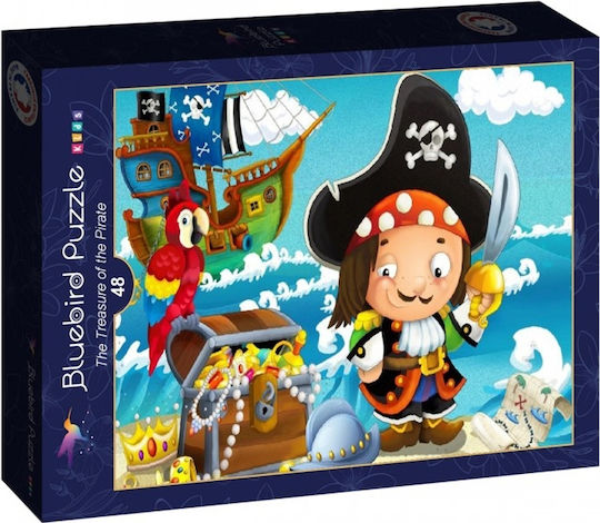 Puzzle pentru Copii The Treasure of the Pirate 48buc Bluebird Puzzles
