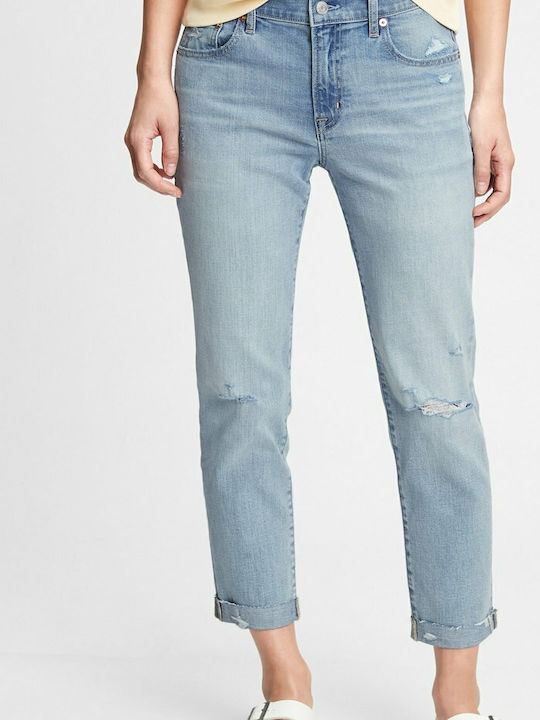 GAP Women's Jean Trousers Mid Rise with Rips