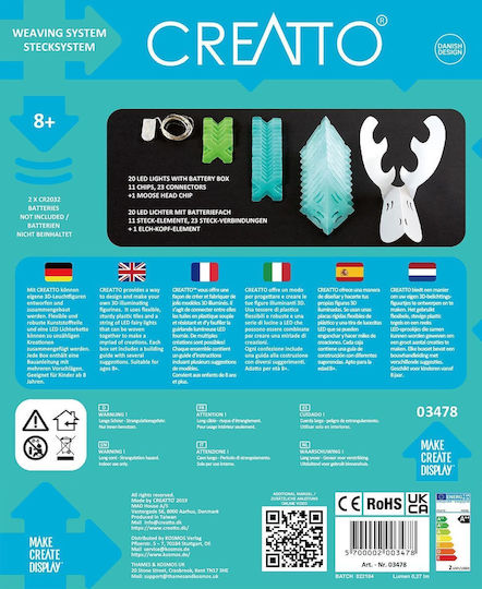 Kosmos Παιχνίδι Κατασκευών Πλαστικό Creatto Moose 4 in 1 για Παιδιά 8+ Ετών