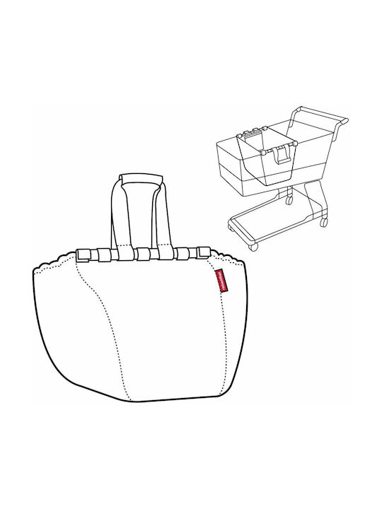 Reisenthel Fabric Shopping Bag in Red Colour Adapts to Super Market Trolley