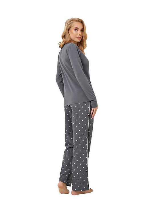 Aruelle Winter Damen Pyjama-Set Gray Jayleen