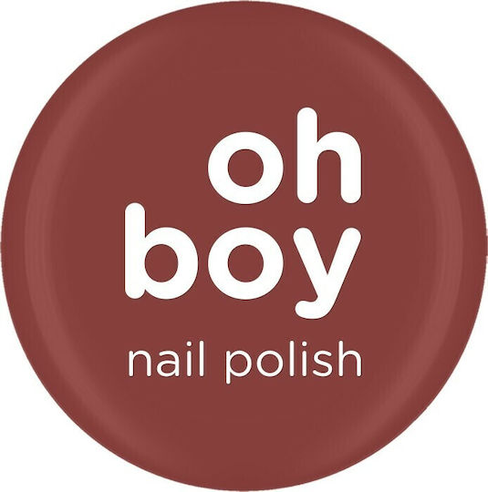 OhBoy Glossy Brown Nail Polish Cinnamon