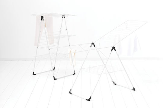 Brabantia Tower Folding Floor Clothes Drying Rack Metallic with Hanging Length 23m