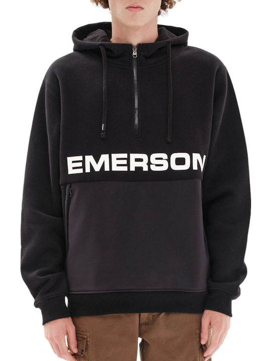 Sweatshirt mit Kapuze Schwarz