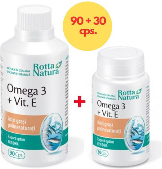 Rotta Natura Omega 3 Ulei de pește 90 capace Unflavoured