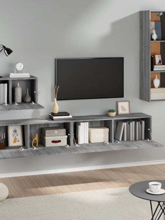 Wohnzimmer TV-Einheit Grey Sonoma L100xB30xH30cm