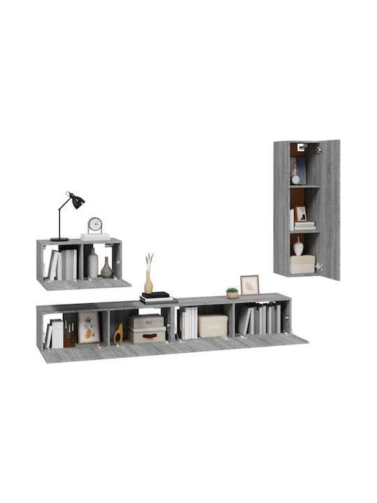 Wohnzimmer TV-Einheit Grey Sonoma L100xB30xH30cm