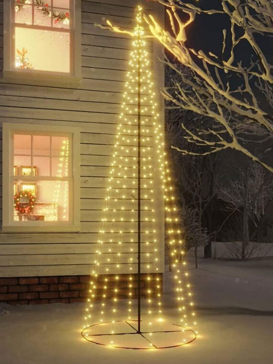 cu lumină LED Decorațiune de Crăciun Metalic Brad Conul 200cm. Electrică
