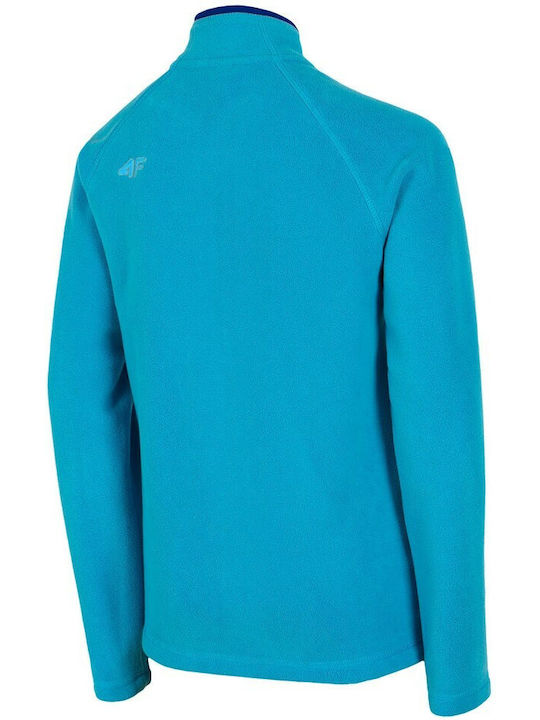 4F Cardigan pentru copii Fleece Light Blue