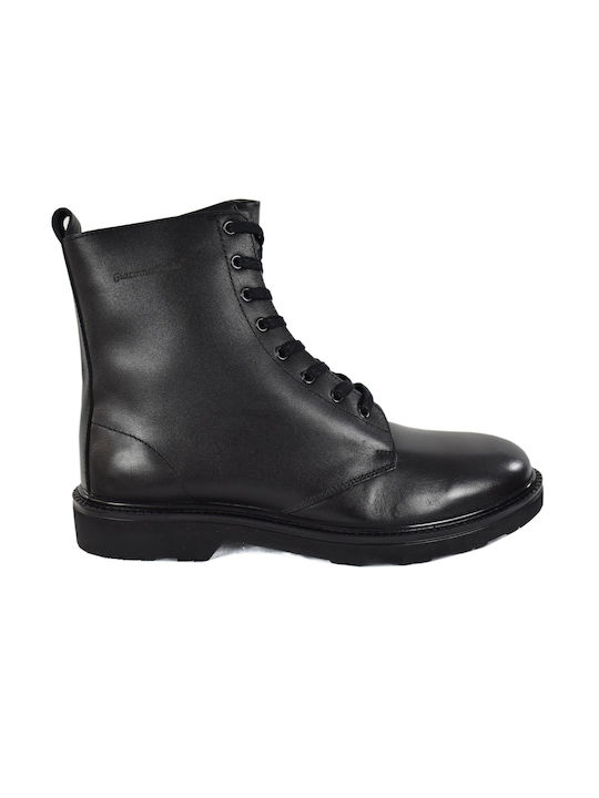 Giacomo Carlo Men's Military Boots Black