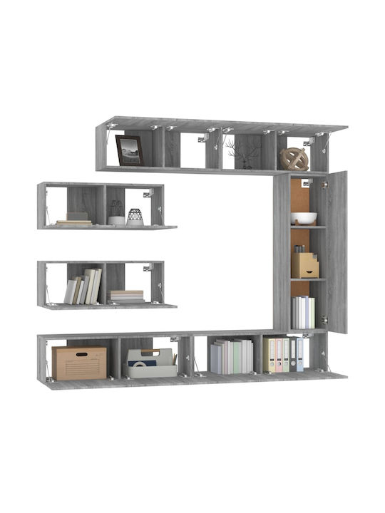 Wohnzimmer TV-Einheit Grey Sonoma L100xB30cm