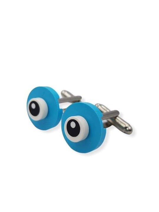 Cufflinks of Silver Blue