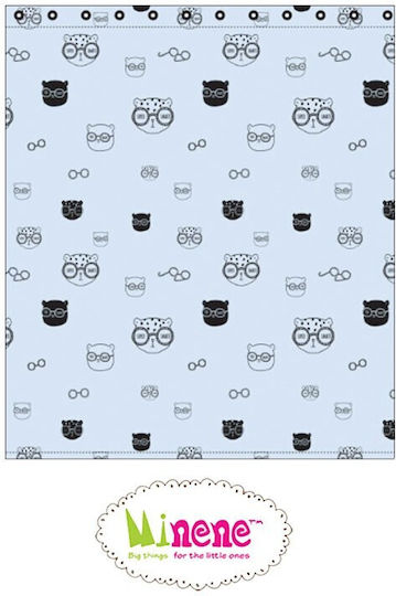 Kidslife Fabric Shower Curtain 180x200cm Σιέλ Kidslife Fabric Shower Curtain 180x200cm Σιέλ