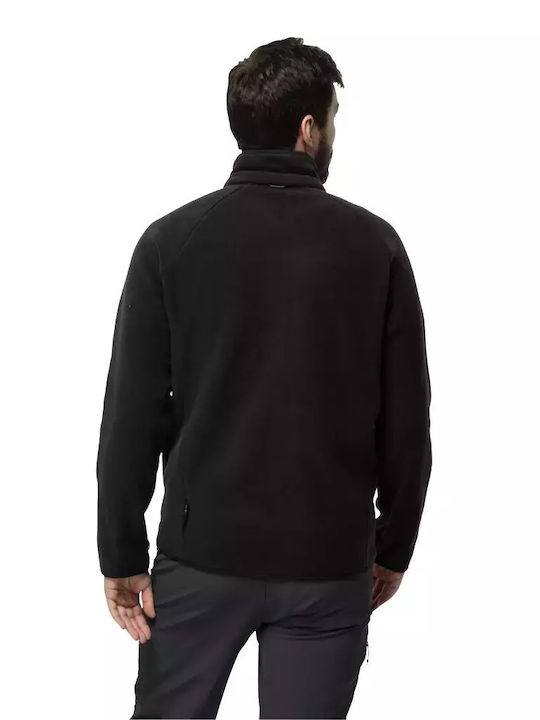 Jack Wolfskin Men's Cardigan with Zipper Black