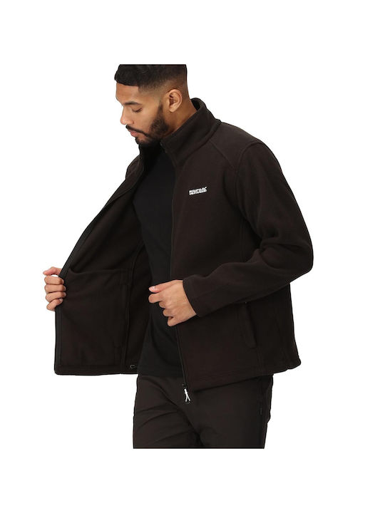 Cardigan Fleece pentru Bărbați Neagră
