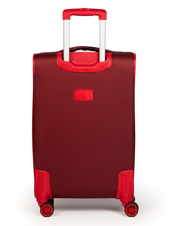 Cardinal Kabinenreisekoffer Weichschalen Rot mit 4 Räder Höhe 37cm 3300-57