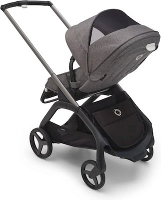 Bugaboo Complete Dragonfly Reglabil Cărucior pentru Bebeluși Potrivit pentru Nou-născut Graphite-Grey Melange 7.9kg