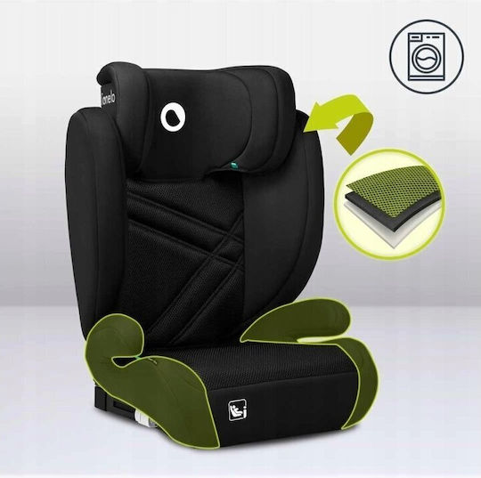 Lionelo Hugo Baby Car Seat High-back Booster i-Size with Isofix Black Carbon 15-36 kg
