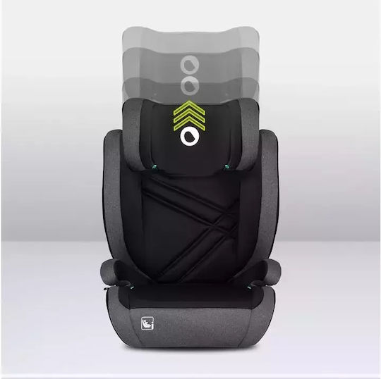 Lionelo Hugo Baby Car Seat High-back Booster i-Size with Isofix Black Gray 15-36 kg