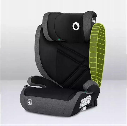 Lionelo Hugo Baby Car Seat High-back Booster i-Size with Isofix Black Gray 15-36 kg
