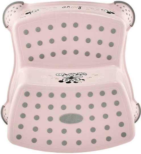 Disney Scăunele Trepte Dublu Pentru Copii Minnie Mouse Roz