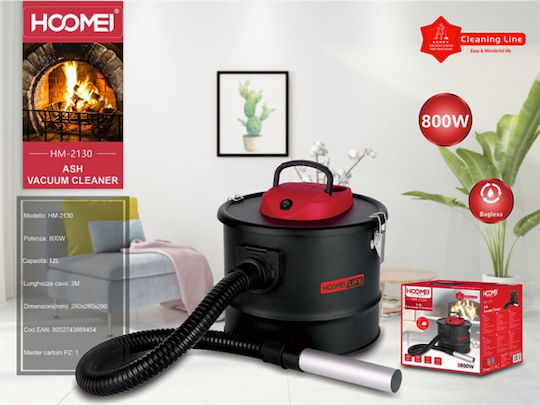 Hoomei Пепелник 800W с кофа 12лт