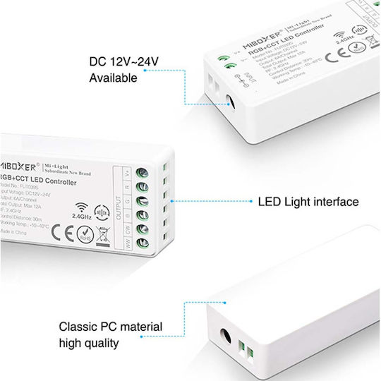 123led LED Strip RGB Light 5m Type COB with Power Supply & Remote Control