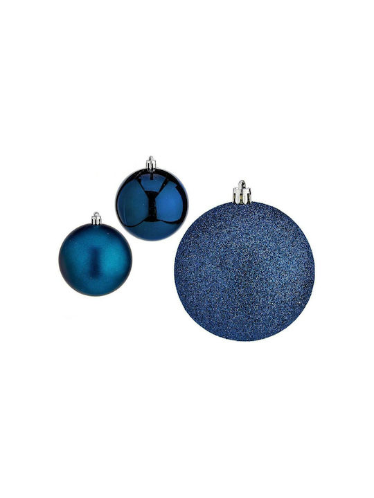 Krist+ Ornament de Crăciun Set Plastic Blue 9x8buc