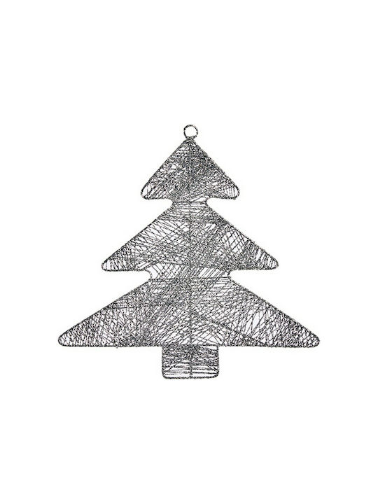 Krist+ Christmas Metallic Tree Ornament Silver 36.7cm