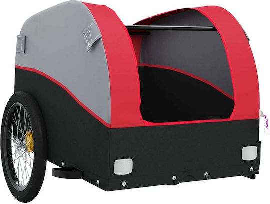 Vidaxl Bicycle Trailer Black Red 45 Kg Iron