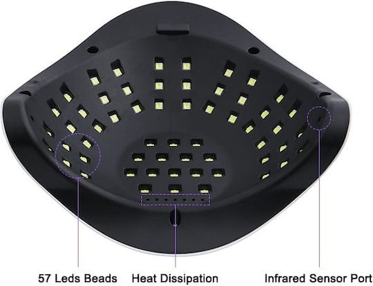 Sunx7max Nail Polish Curing Lamp UV / LED 220W White