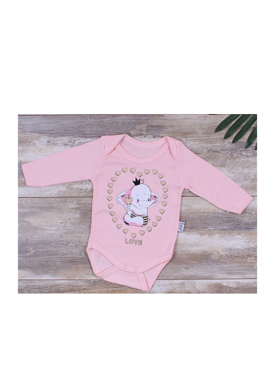 Babydom Set Body pentru Bebeluși Lenjerie Mânecă lungă Rose